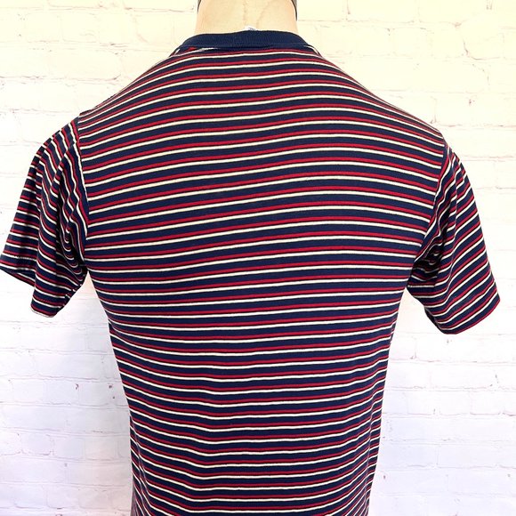 70's Striped Tshirt - Penneys Towncraft - Size Large - Striped - Picture 7 of 8